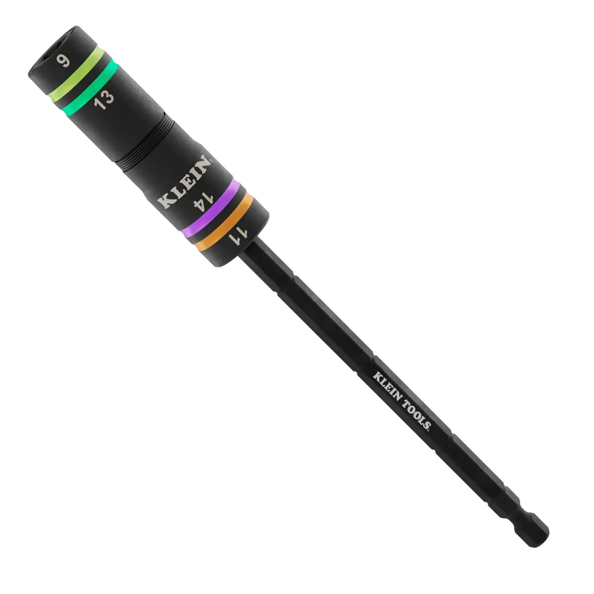 Klein Tools 6512Mqs Quad-4 Heavy-Duty Impact Flip Socket, Metric, 6-1/2-Inch Shaft, 2-Piece 1