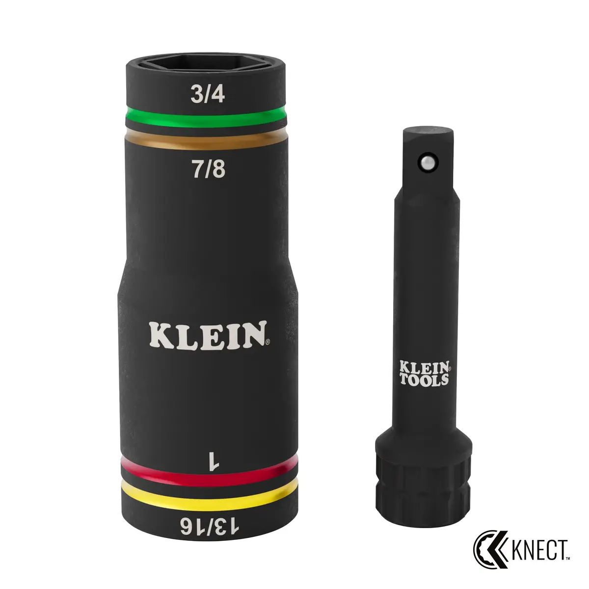 Klein Tools 6513Qs Knect Quad-4 Heavy-Duty Impact Flip Socket, Sae, 2-Piece 1