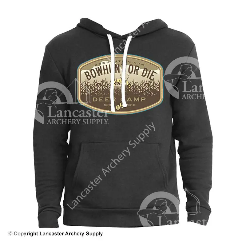 Bowhunt Or Die Corn Field Logo Hoodie 1
