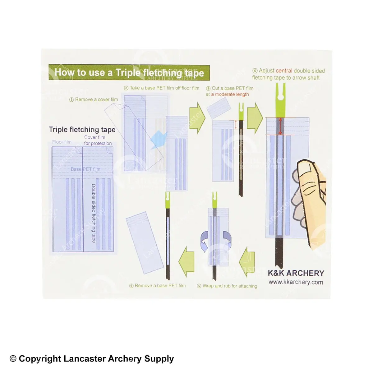 K&K Archery Ksl Jet6 Trifletch Fletching Tape 2
