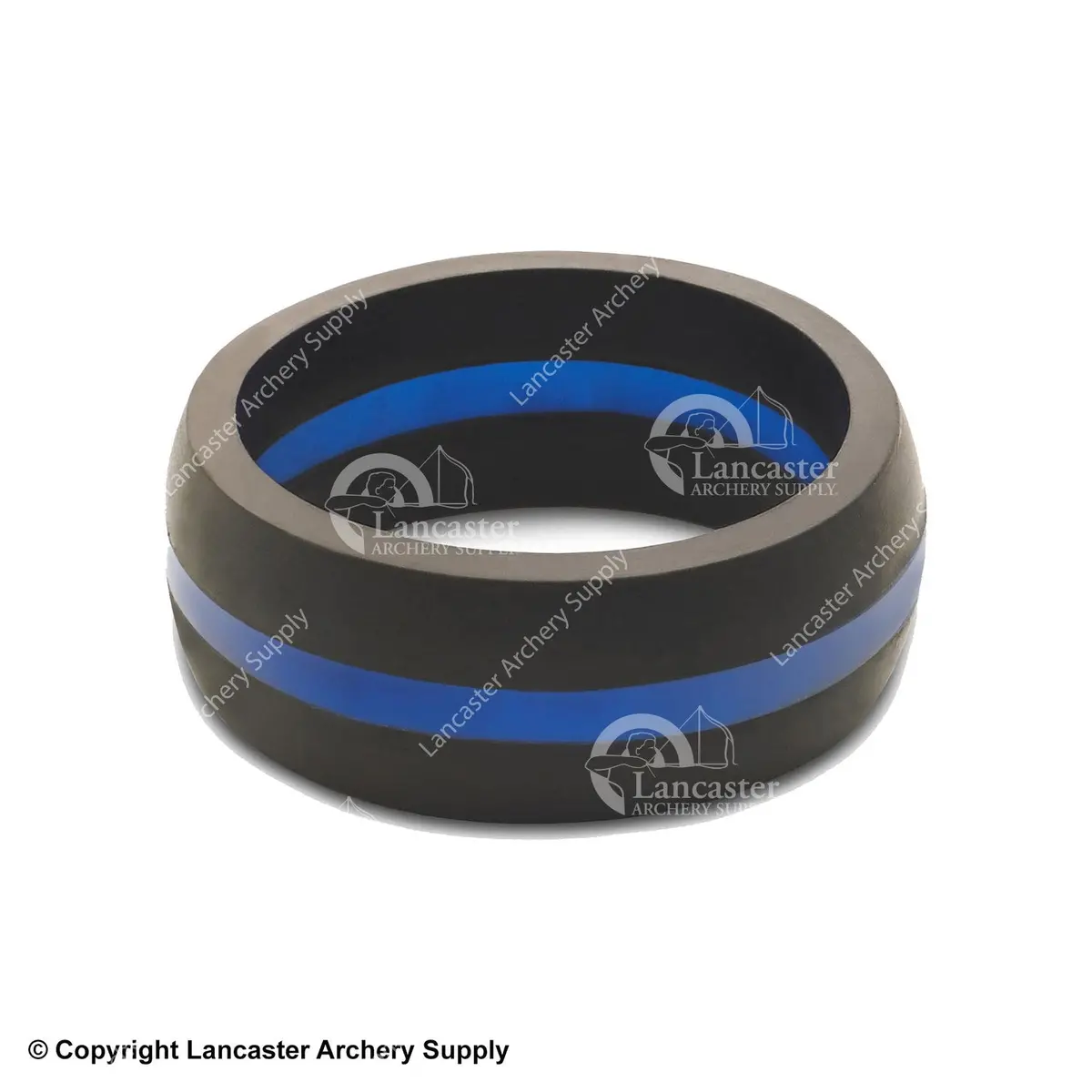 Qalo Men's Thin Line Ring (Blue) 1