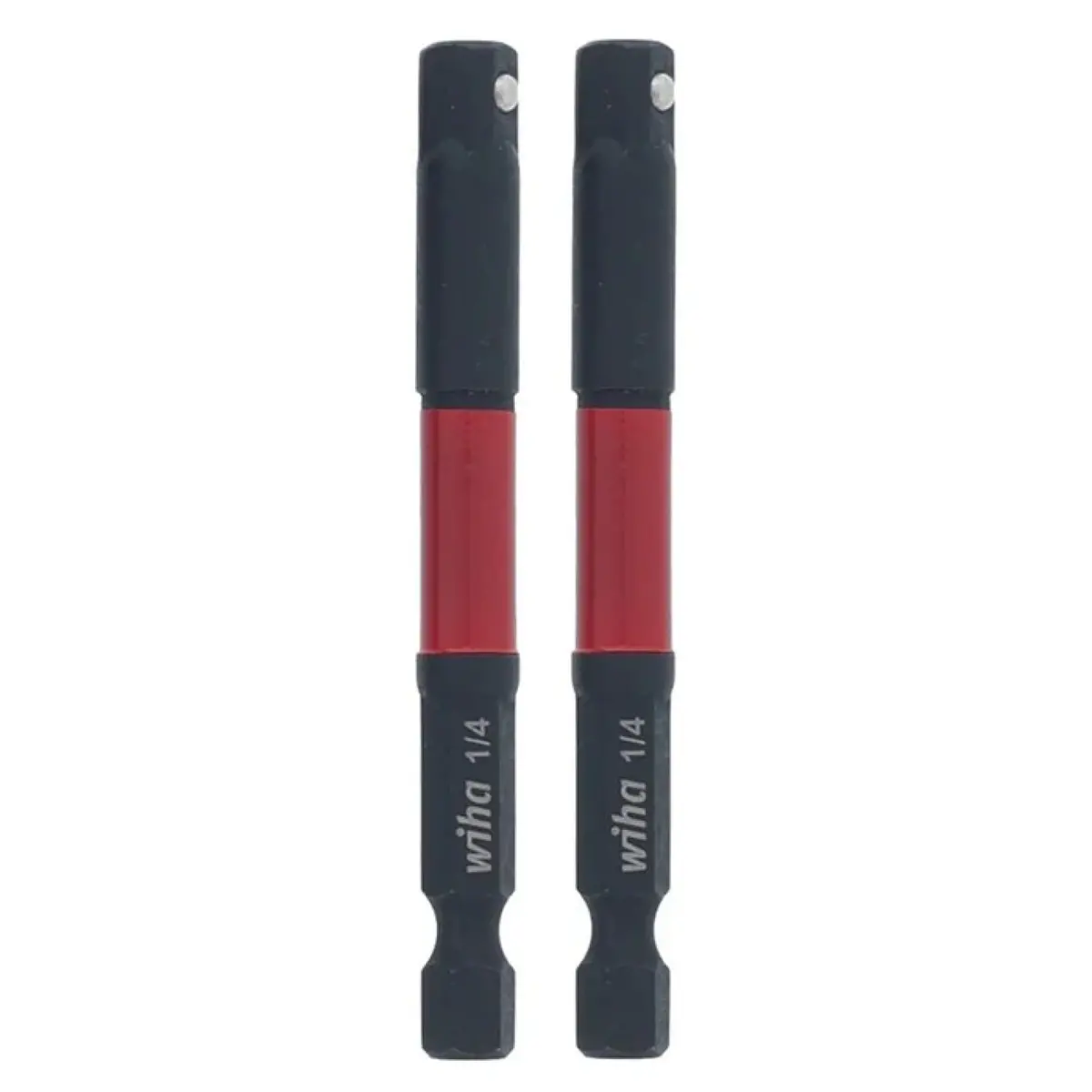 Wiha Tools 72190 Square Drive Impact Adapter, 1/4", 2-Pack 1