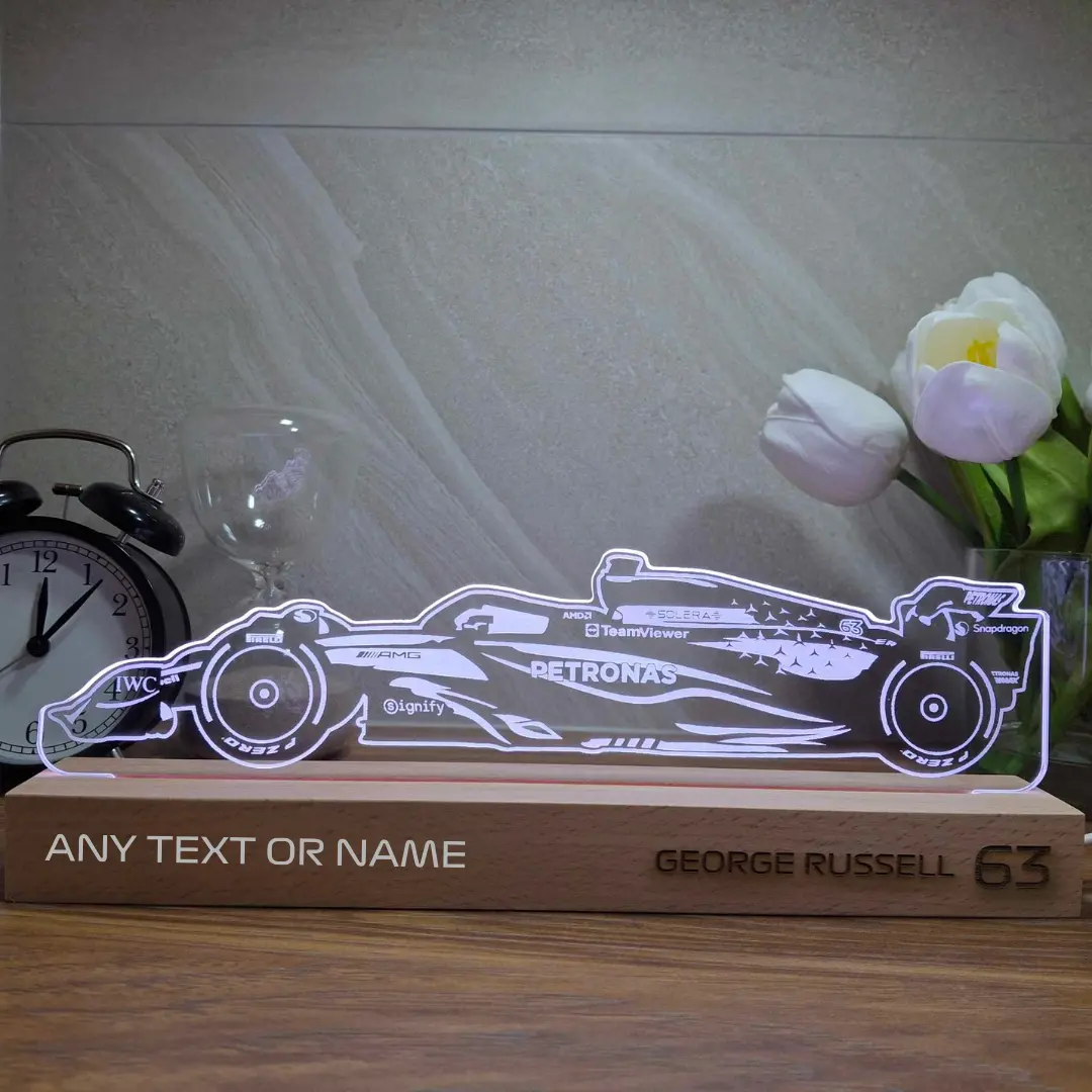 George Russell Mercedes 2025 Led Lamp Light 2