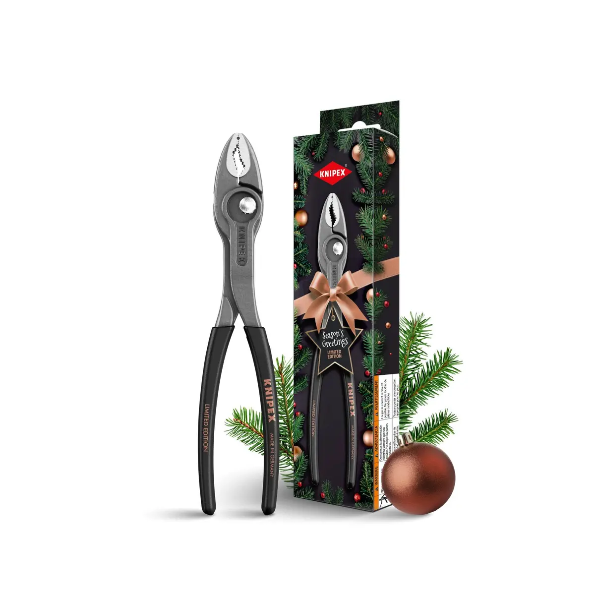 Knipex 82 01 200 S02 Holiday 2025 Twingrip Pliers, 8" 1