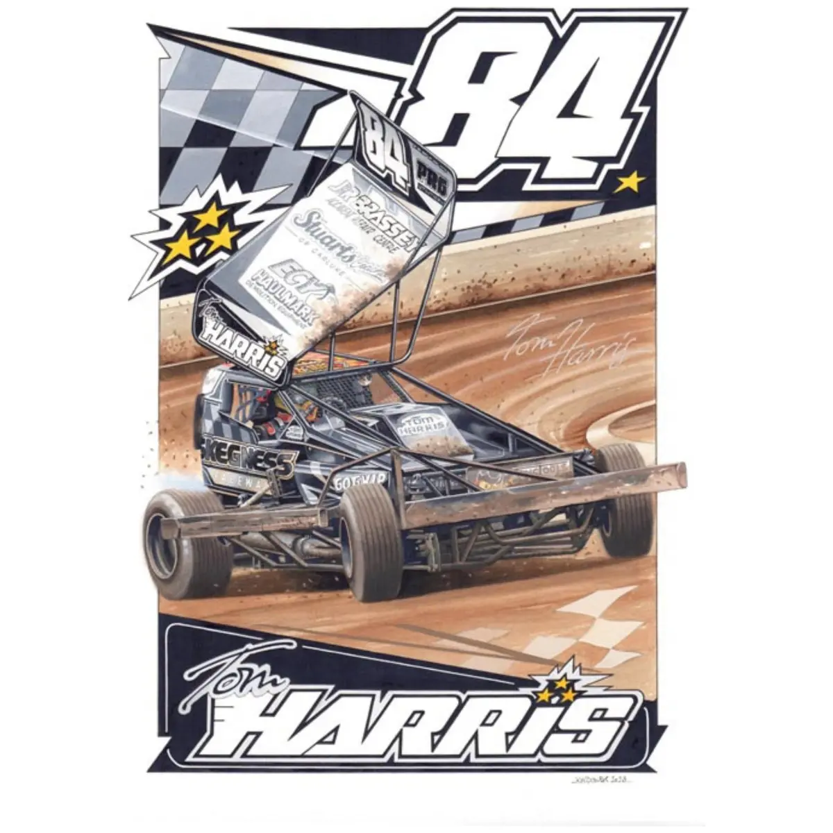 Brisca F1 Sticker #84 Tom Harris 1