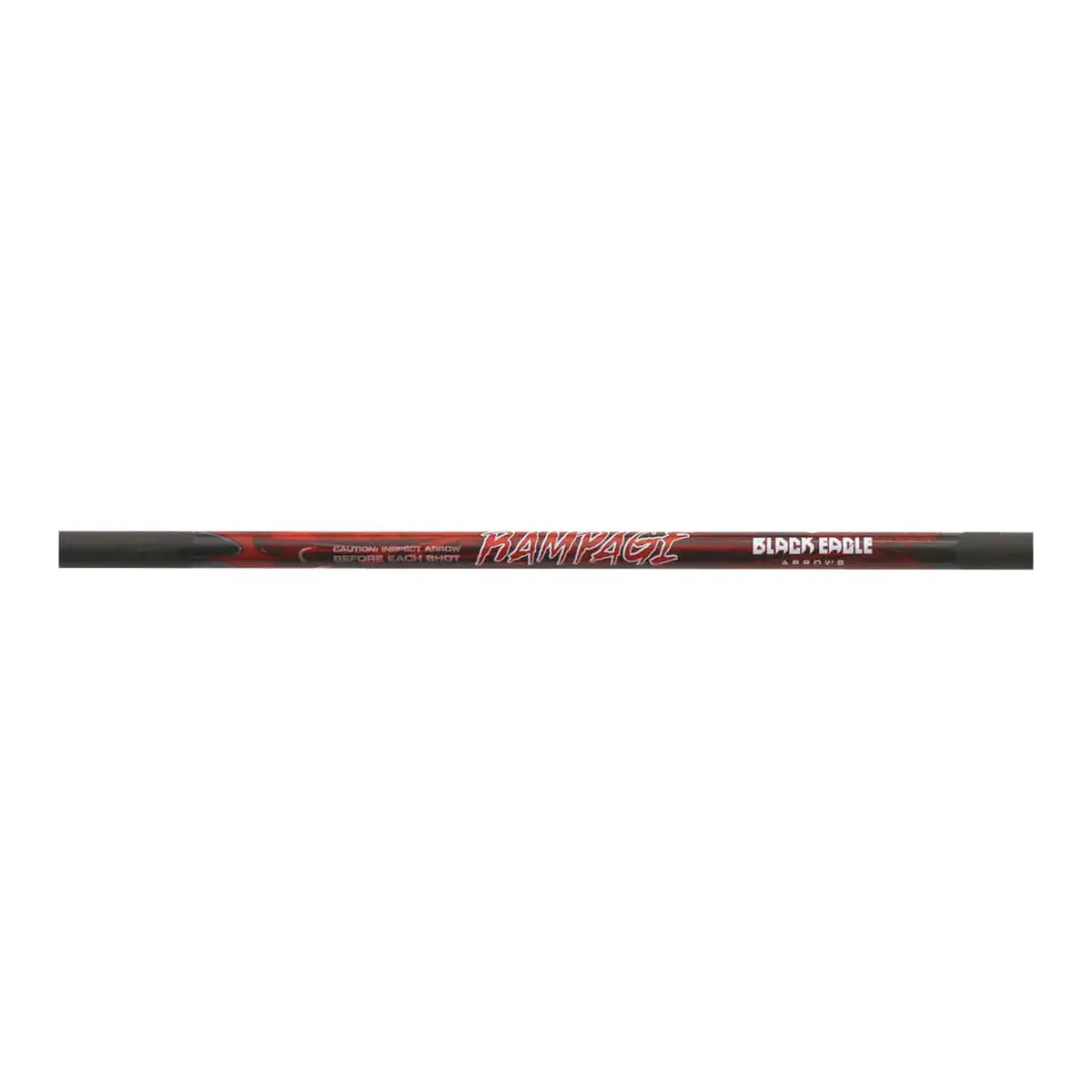 Black Eagle Rampage V1 Arrow Shafts With Platinum Bone Crushing Half-Out (150 Spine .001") 1