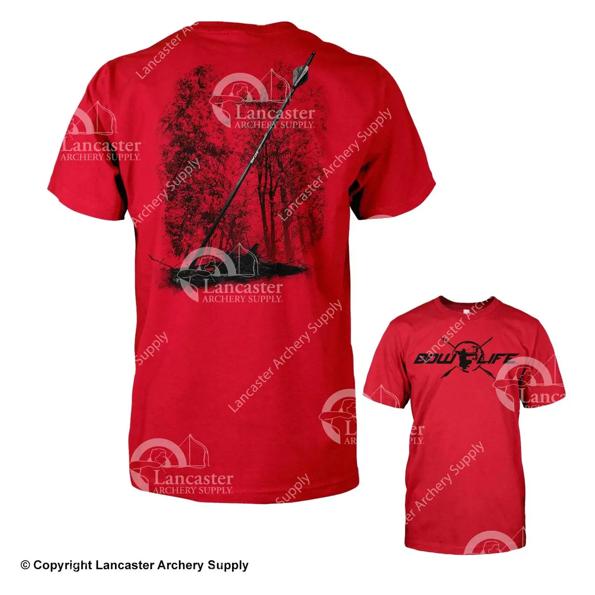 Bow Life Men's Center Shot Red Short Sleeve T-Shirt 1