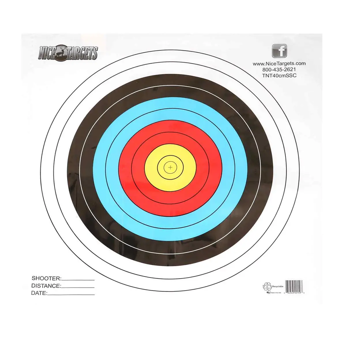 Nicetargets Single Spot 40Cm Target Face 1