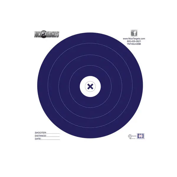 Nicetargets Single Spot Blue 40Cm Target Face 1