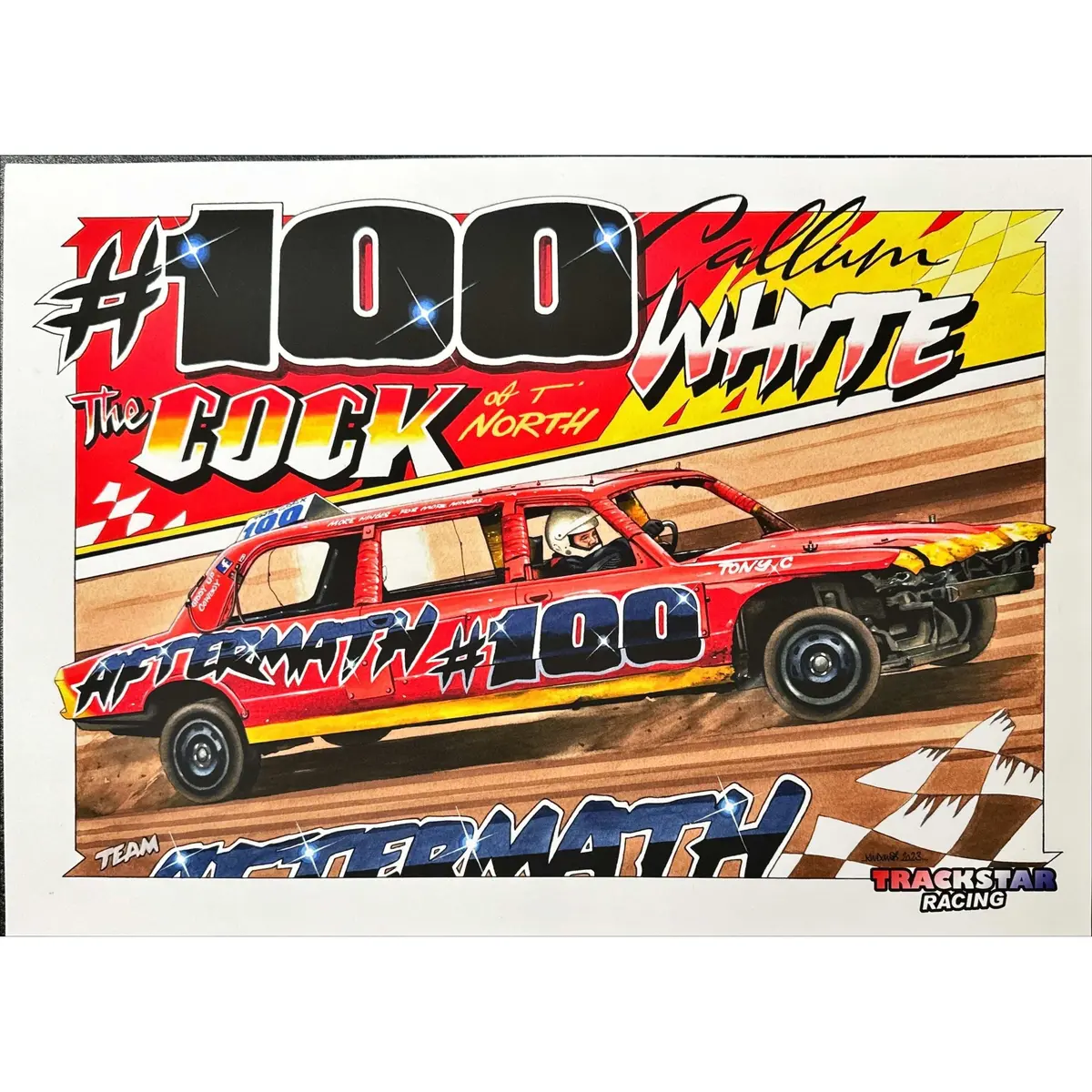 Callum White #100 Serious Print 1