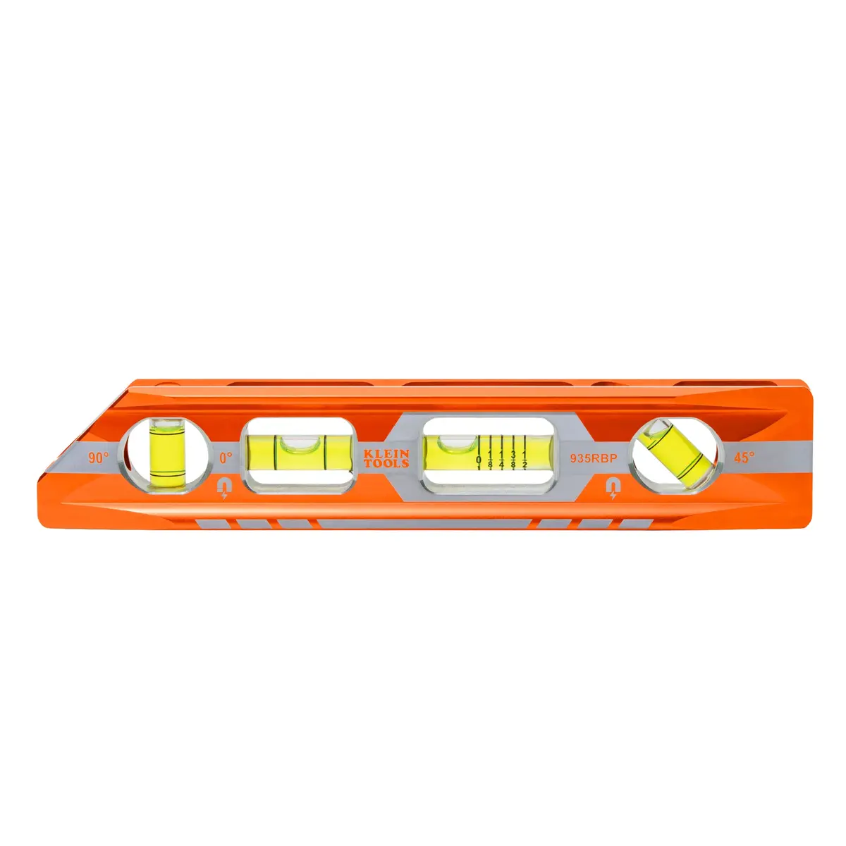 Klein Tools 935Rbp Magnetic Pitch Vial Torpedo Level, 4 Vial, 8-Inch 1