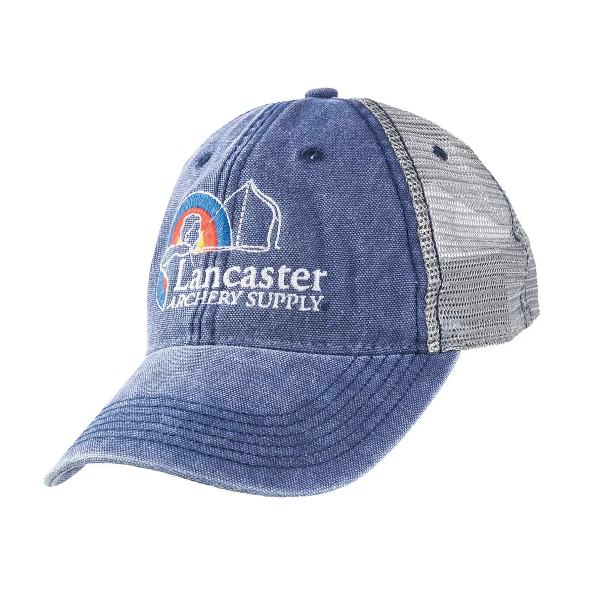 Lancaster Archery Supply Dashboard Trucker Hat (Navy/Grey) 1