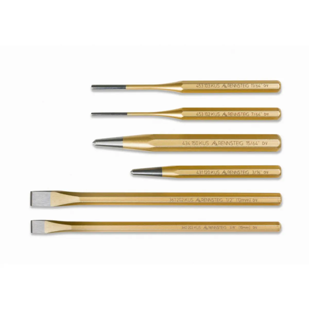 Rennsteig 9R 400 006 6 Pc Punch And Chisel Set 1