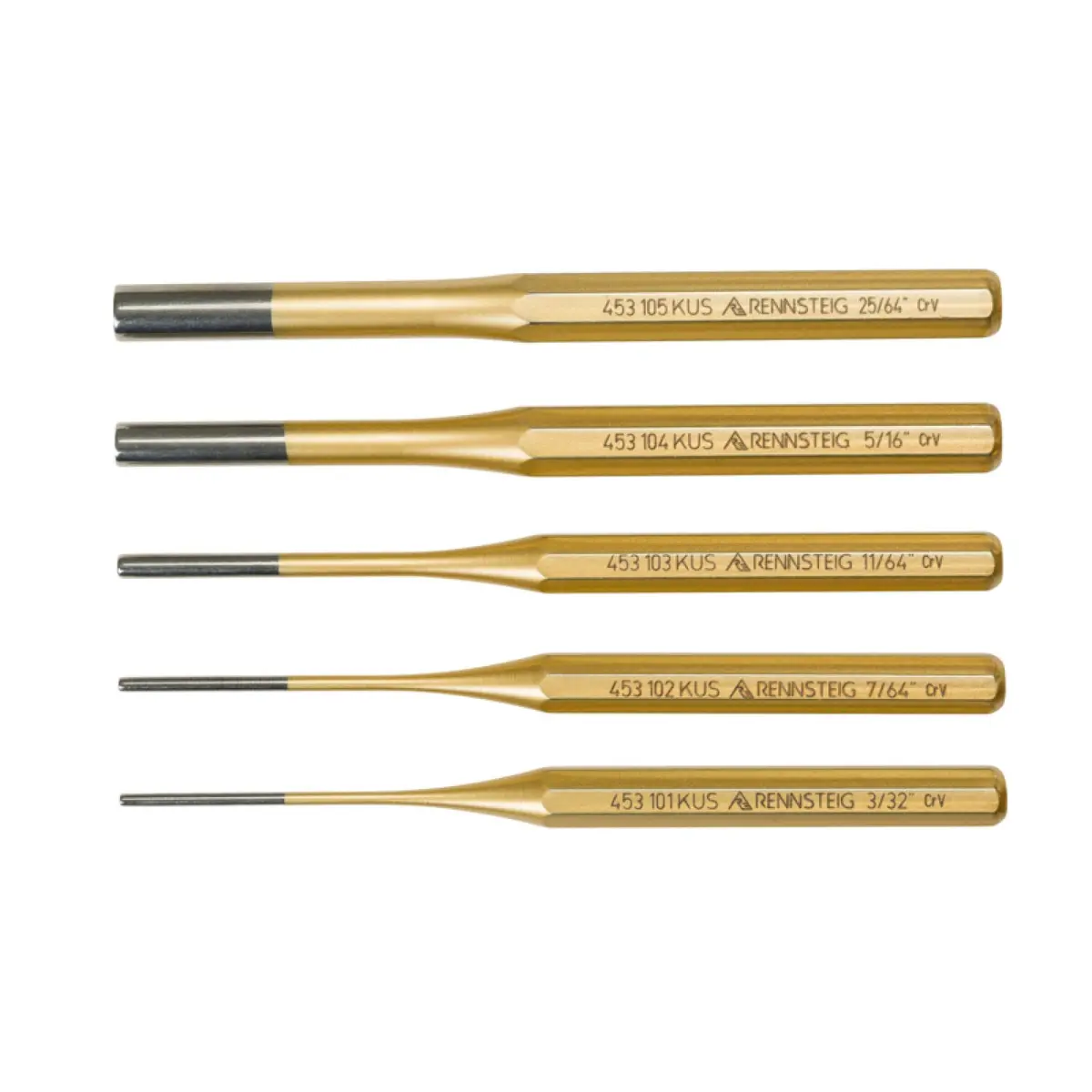 Rennsteig 9R 450 005 5 Pc Pin Punch Set 1