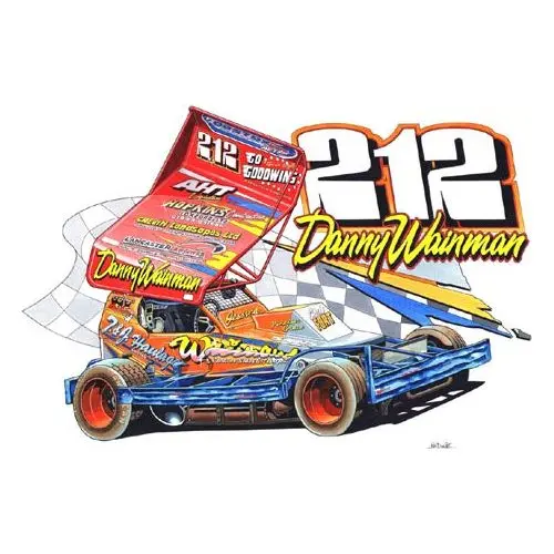 Brisca F1 #212 Danny Wainman Caricature Print 1