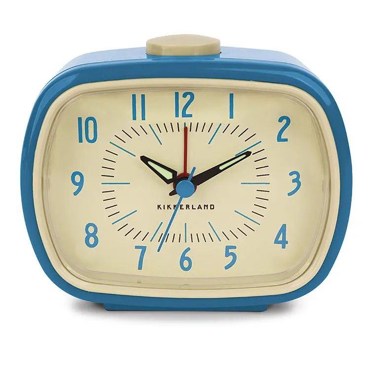 Blue Retro Alarm Clock 1