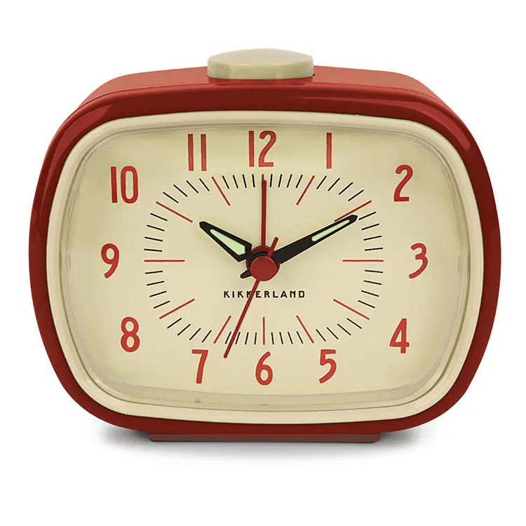 Red Retro Alarm Clock 1