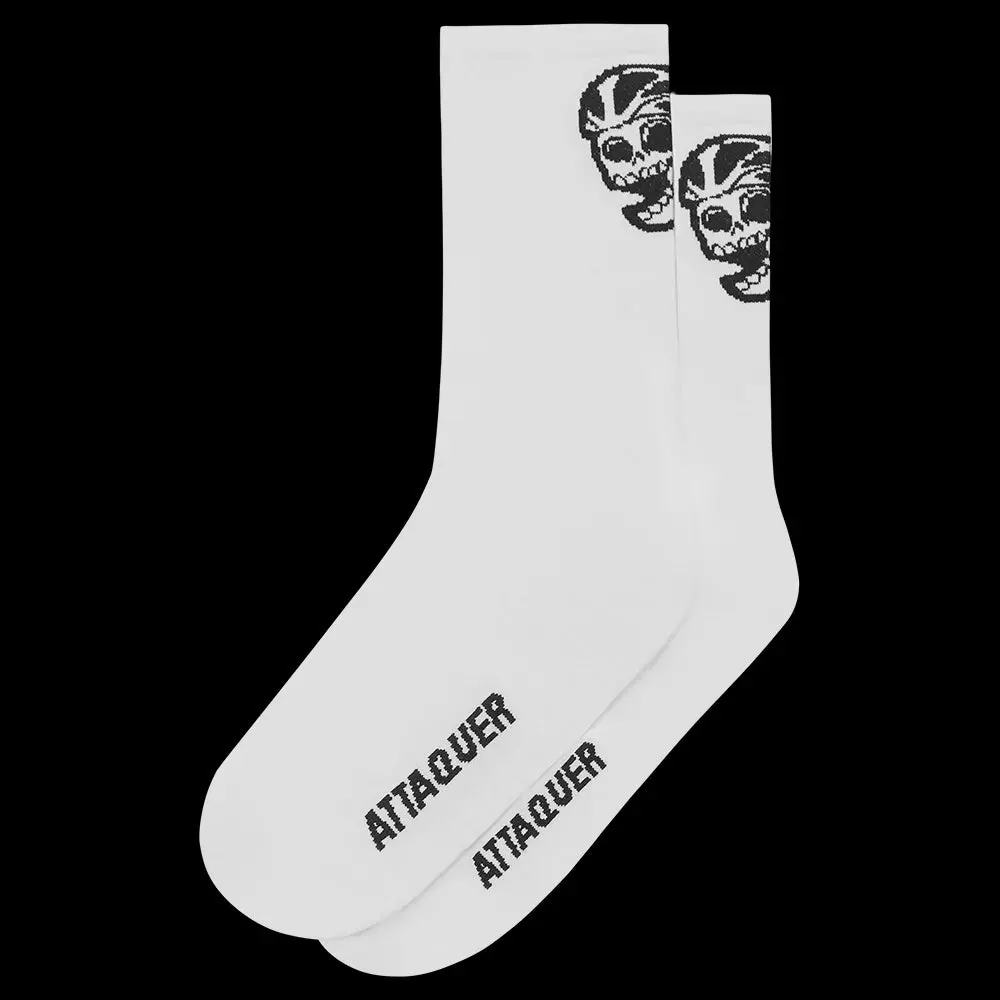 Attaquer | Skull Sock | White 1