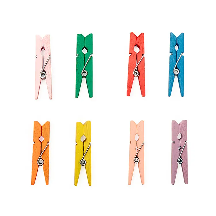 Mini Rainbow Clothespins 1