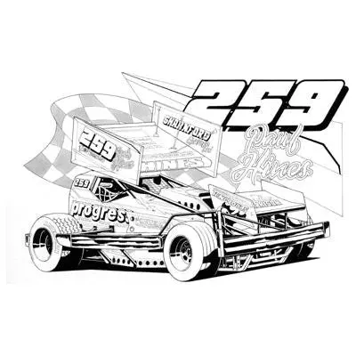 Brisca F1 #259 Paul Hines Caricature Print 2