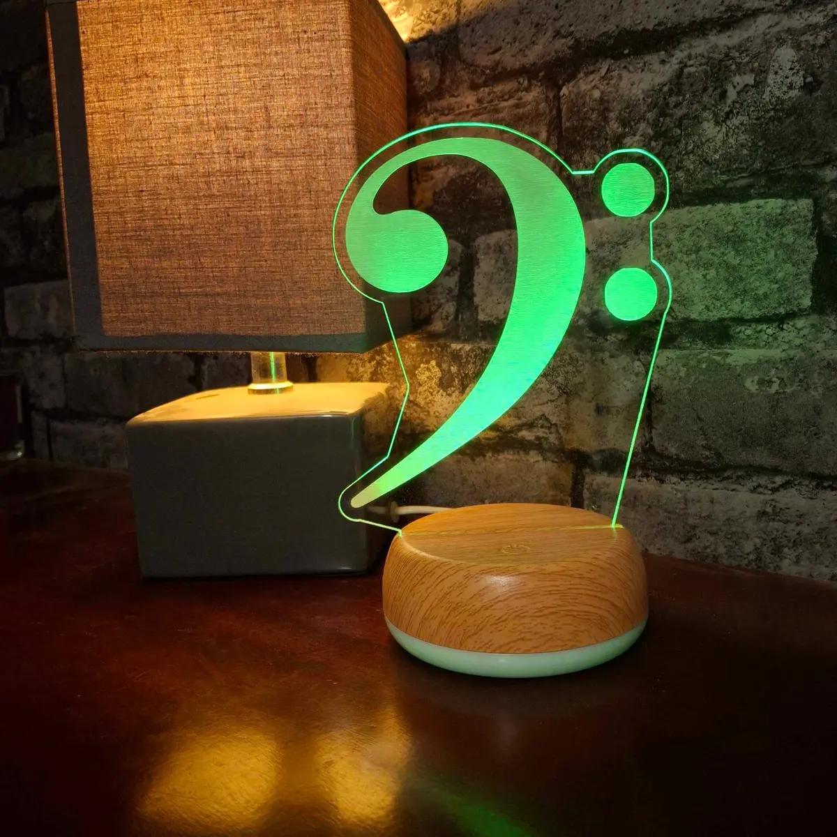 Bass Clef Music Led Lamp Night Light 1