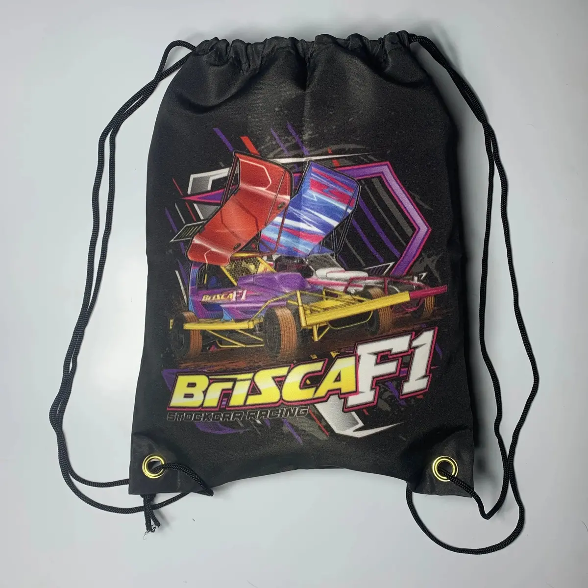 Black Brisca F1 Drawstring Bag - Sports Bag 1