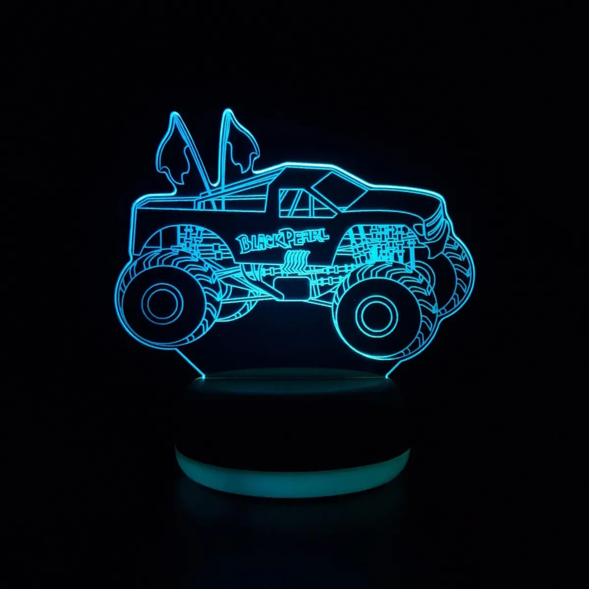 Black Pearl Monster Truck Led Lamp Night Light 1