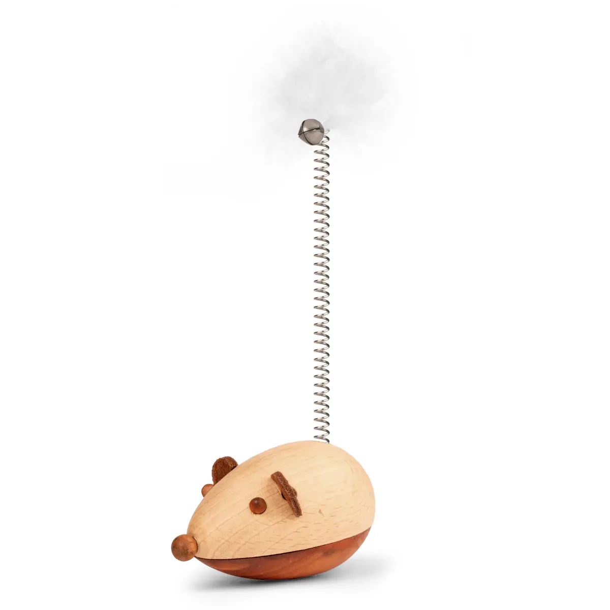 Cat Wooden Mouse Toy 1