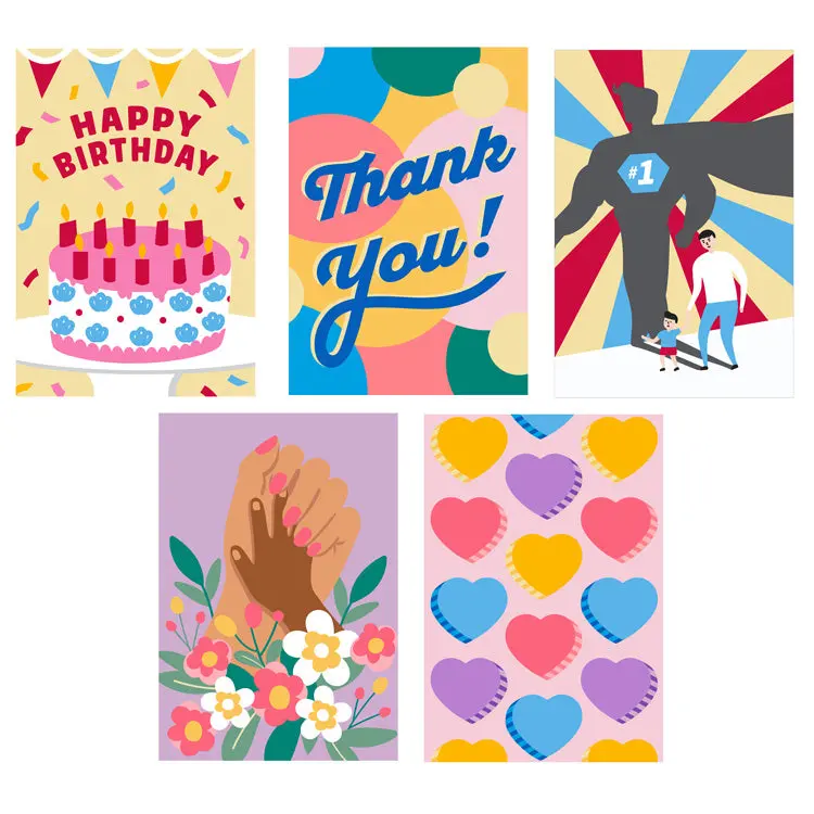 Crafters Paint By Numbers Greeting Cards 1