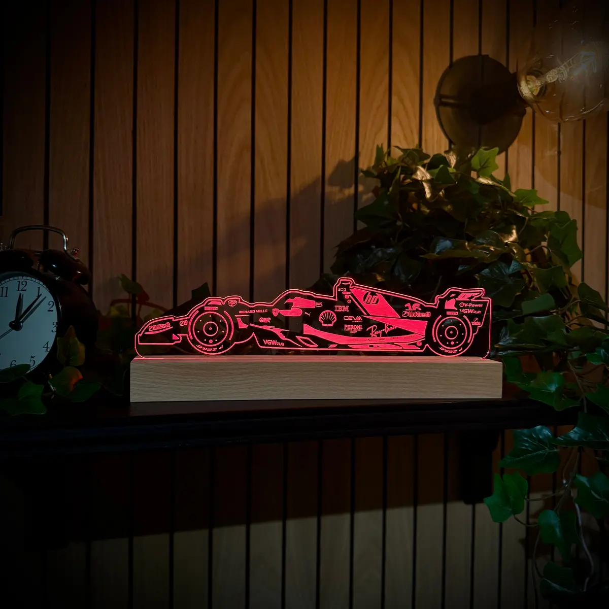 Charles Leclerc Ferrari 2025 Led Lamp Light 1