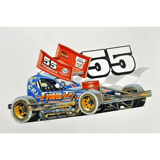 Brisca F1 Sticker #55 Craig Finnikin 1