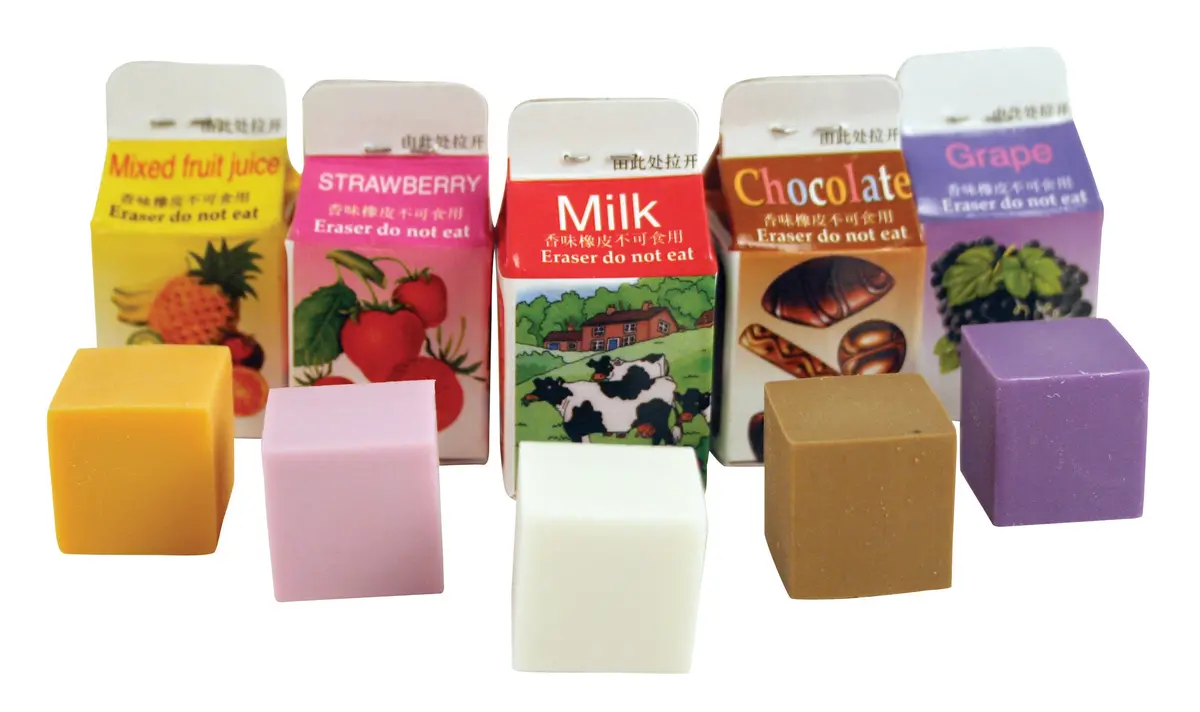 Milk Carton Scented Erasers 1