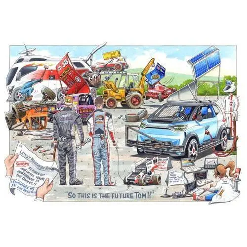 So This Is The Future Tom! Cartoon Print 1