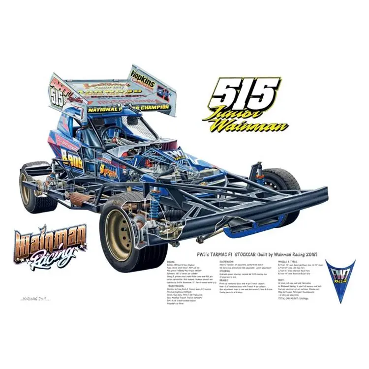 Brisca F1 #515 Fwj Tarmac (Limited Edition Option) Print 1