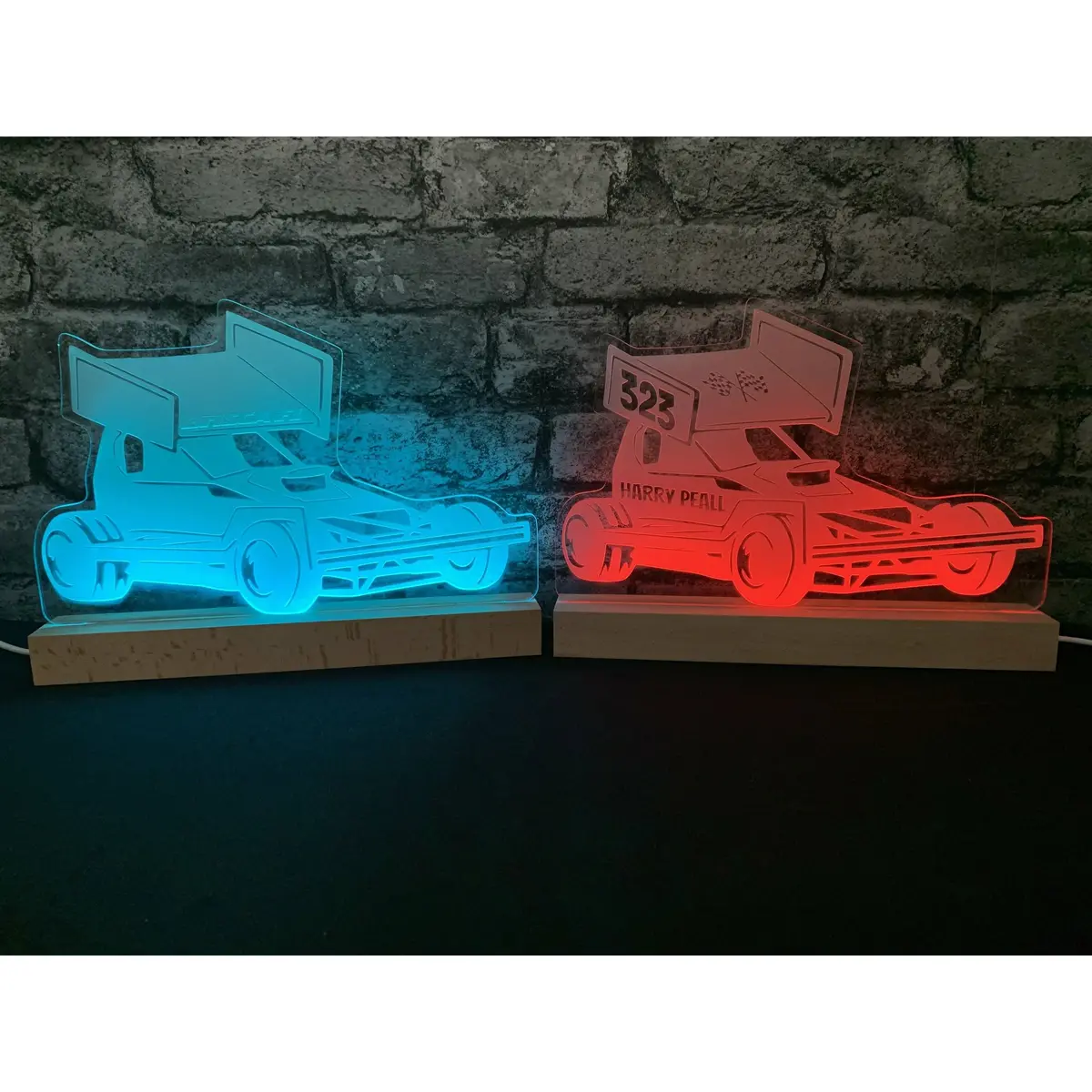 Frosted Brisca F1 Tarmac Wing Led Night Light 2