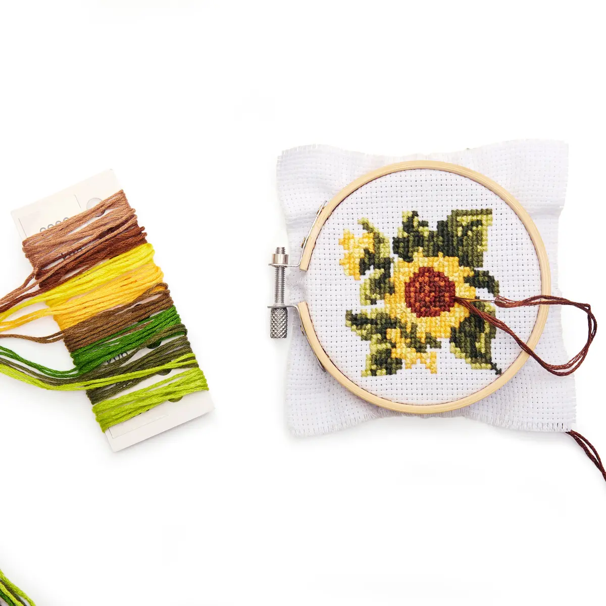 Sunflower Mini Cross Stitch Embroidery Kit 1
