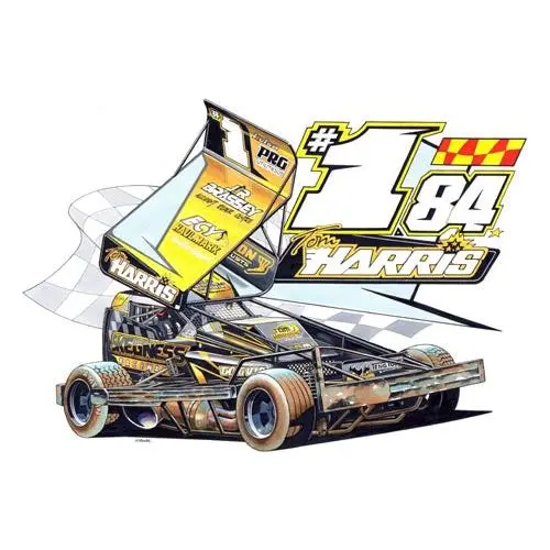 Brisca F1 #84 #1 Tom Harris Caricature Print 1