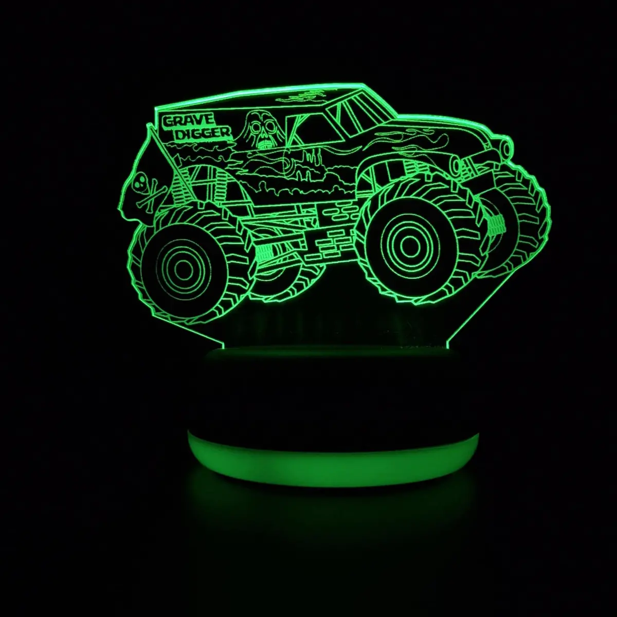 Grave Digger Monster Jam Truck Led Lamp Night Light 1