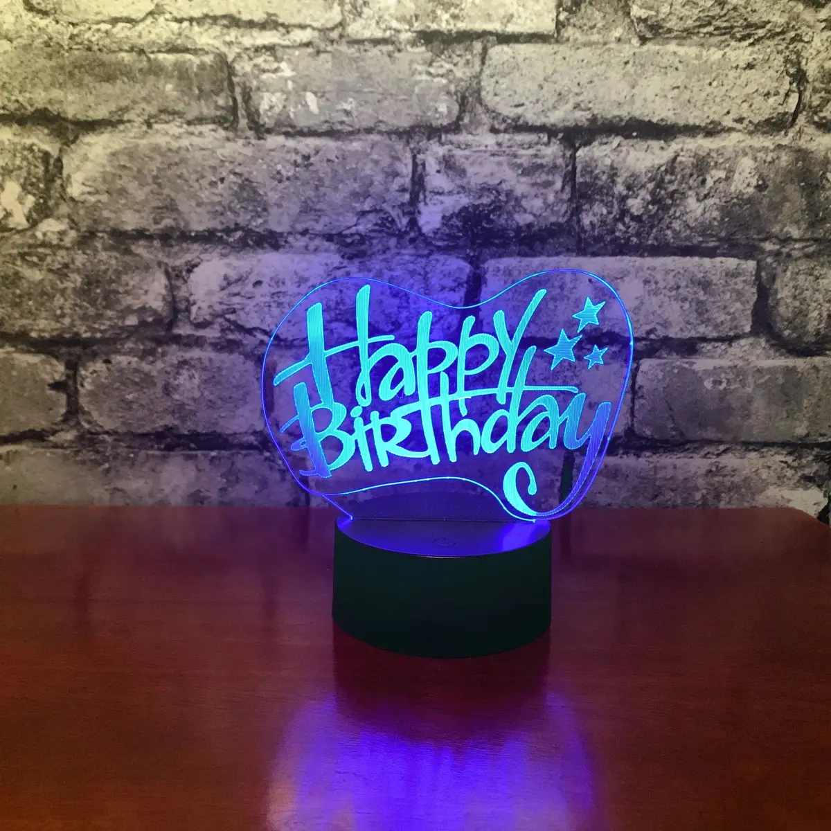 Happy Birthday Led Lamp Night Light 1