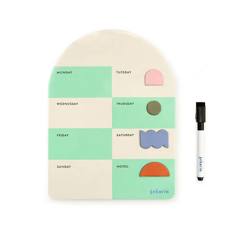 Inkerie Magnetic Dry Erase Weekly Memo Board 1