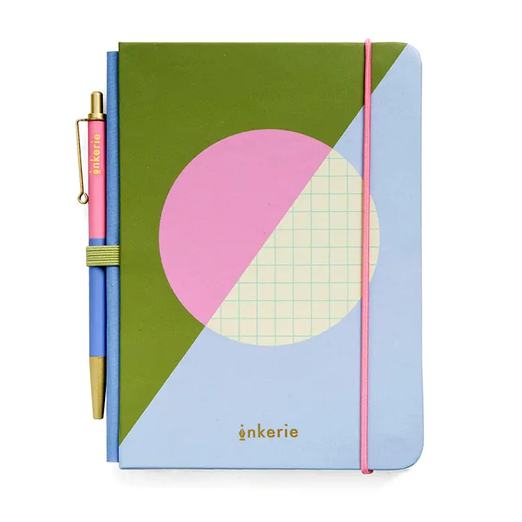 Inkerie Grid Mini Notebook & Pen 1