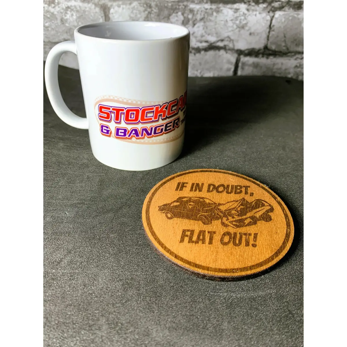 If In Doubt, Flat Out! - Wooden Coaster 1