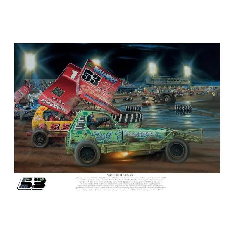 Brisca F1 #53 John Lund (Limited Edition Option) Print 1