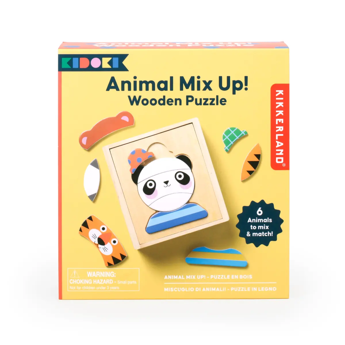 Kidoki Animal Mix Up! Wooden Puzzle 1