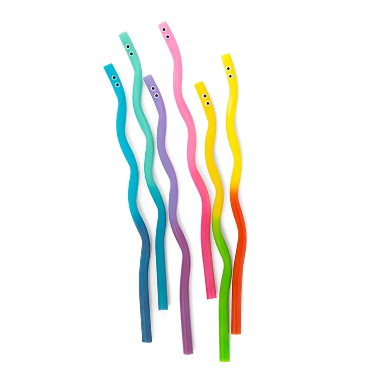 Kidoki Wiggly Worm Color Changing Straws 1