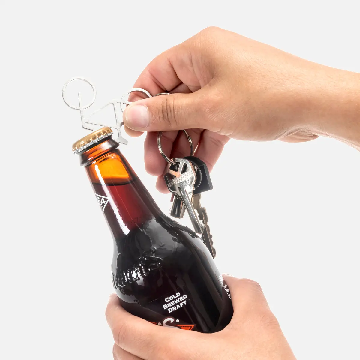 Fiets Metal Bike Key Ring And Bottle Opener 1