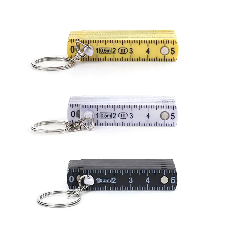 Mini Folding Ruler Keyring 1