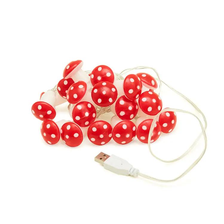 Mushroom String Lights 10 Ft 1