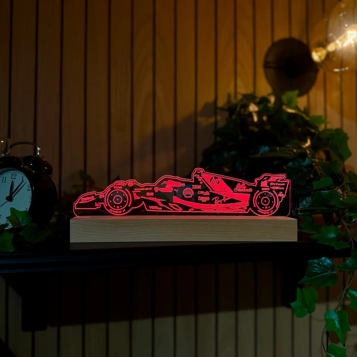 Lewis Hamilton Ferrari 2025 Led Lamp Light 1