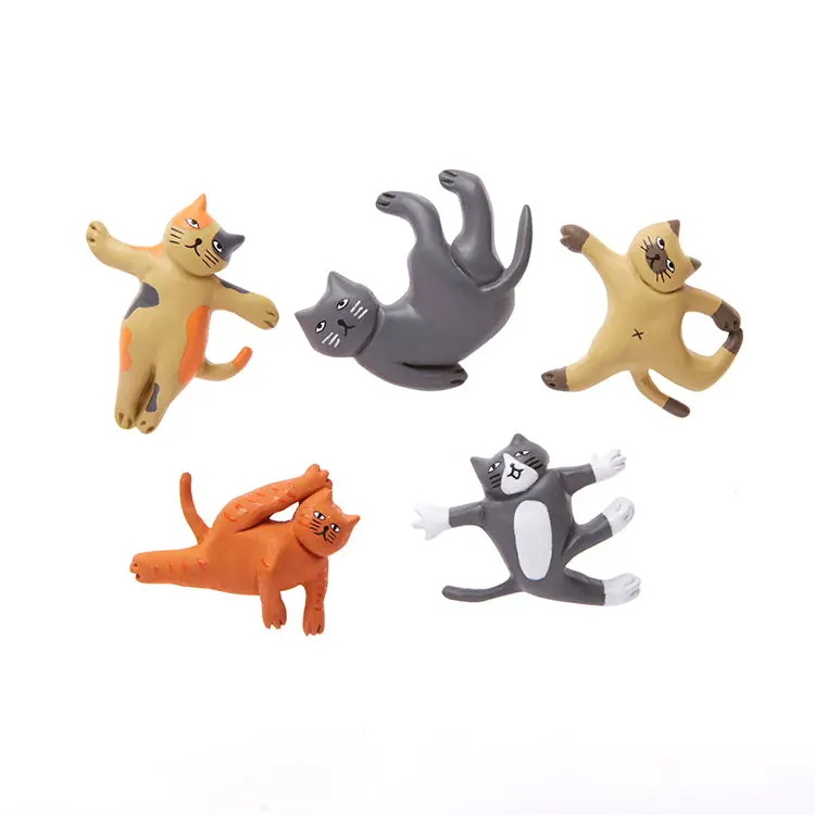 Cat Yoga Magnets 1